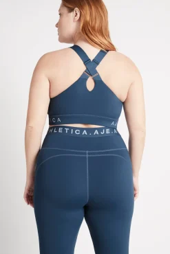 Zip Front Logotape Sports Bra 319