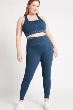 Zip Front Logotape Sports Bra 319