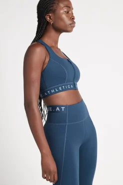 Zip Front Logotape Sports Bra 319