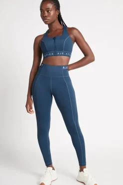 Zip Front Logotape Sports Bra 319