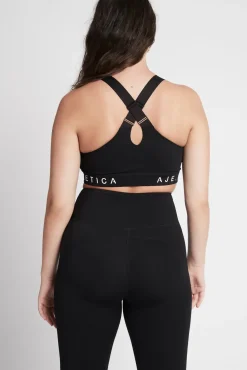 Zip Front Logotape Sports Bra 319