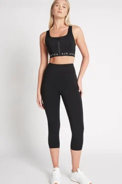 Zip Front Logotape Sports Bra 319