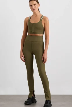 Zip Hem Full Length Legging 205