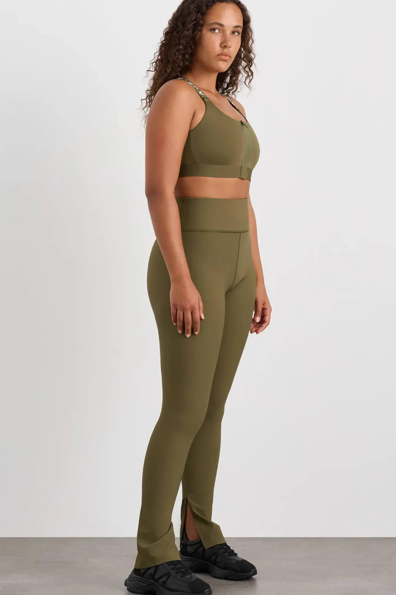 Zip Hem Full Length Legging 205