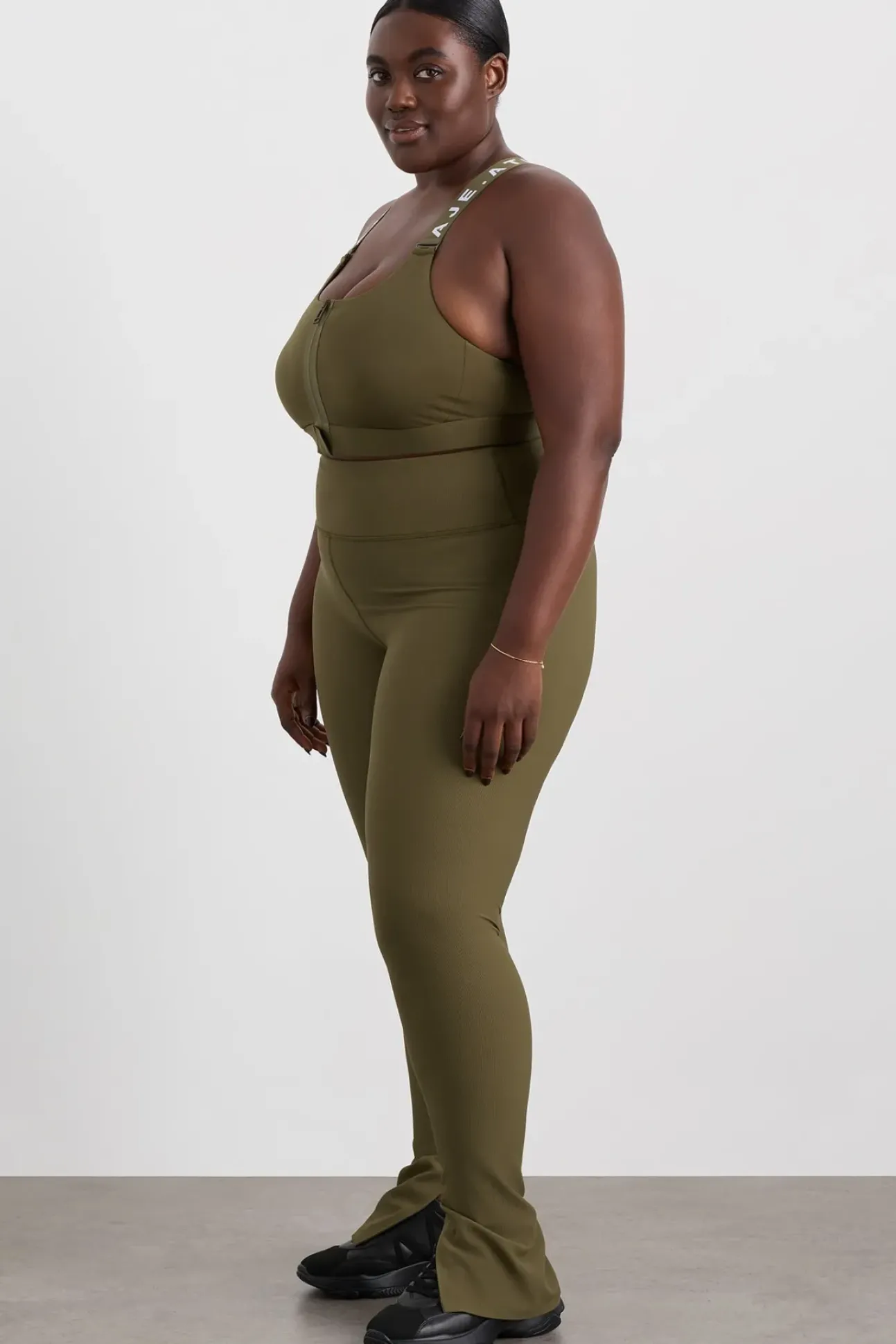 Zip Hem Full Length Legging 205